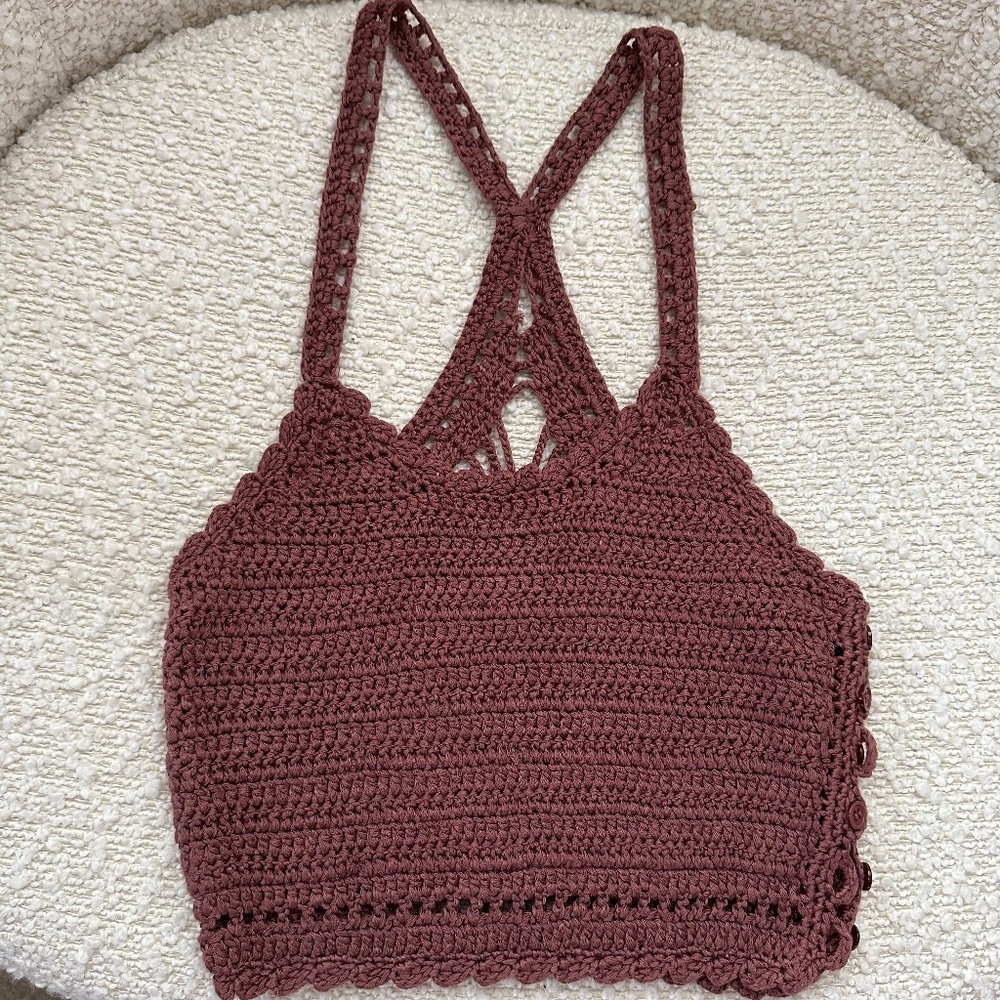 Super Cute Crochet Crop Tank